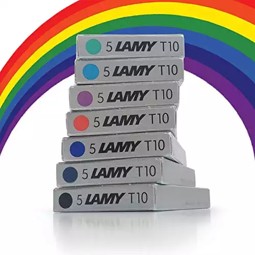Lamy T10 Assorted Colour Pack Fountain Pen Ink Cartridges